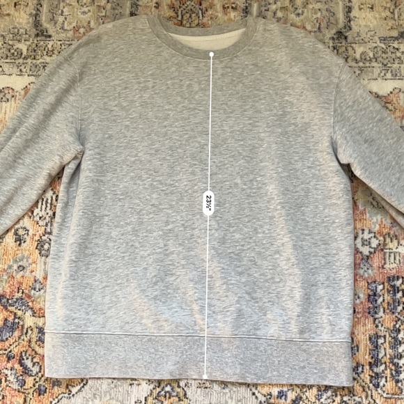 New without tag Super Soft Plain Grey Crew Neck Sweatshirt - Picture 2 of 3